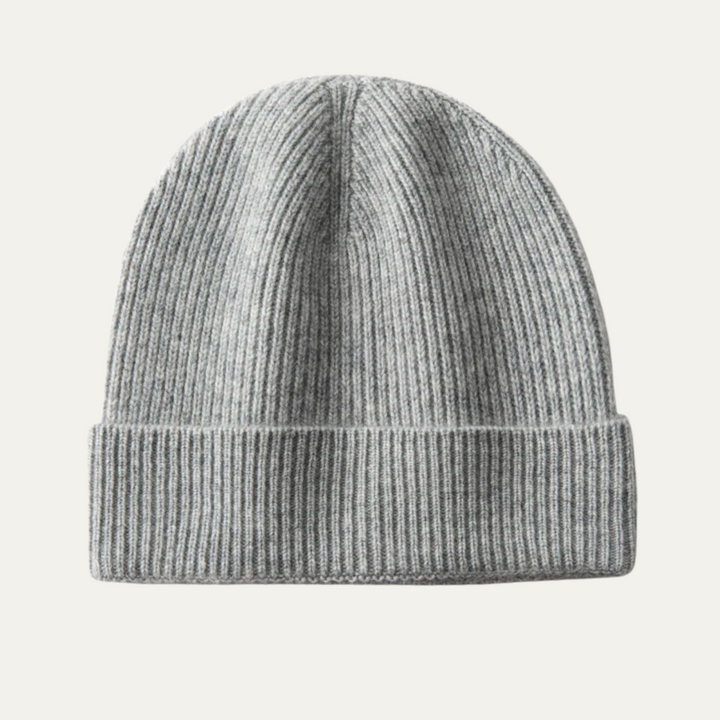 Freja Andersen | Herre blød ribstrikket kashmir Beanie