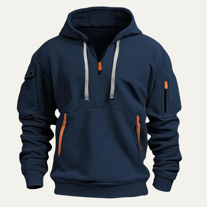 Freja Andersen | Herre moderne Durable Multi Pocket Hoodie jakke