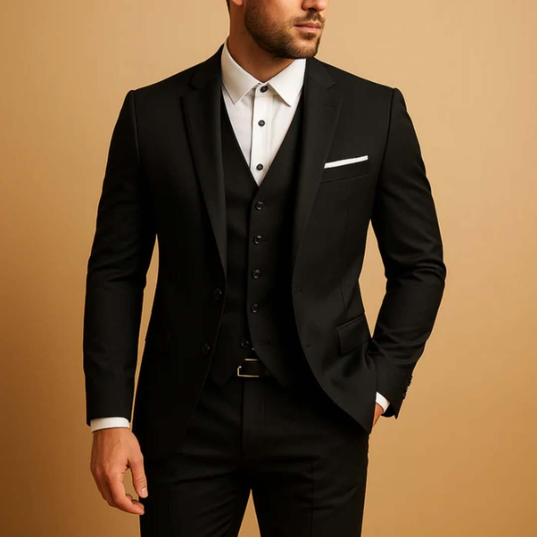 Freja Andersen | Herre 3 Piece slim fit jakkesæt - blazer, Waistcoat & bukser