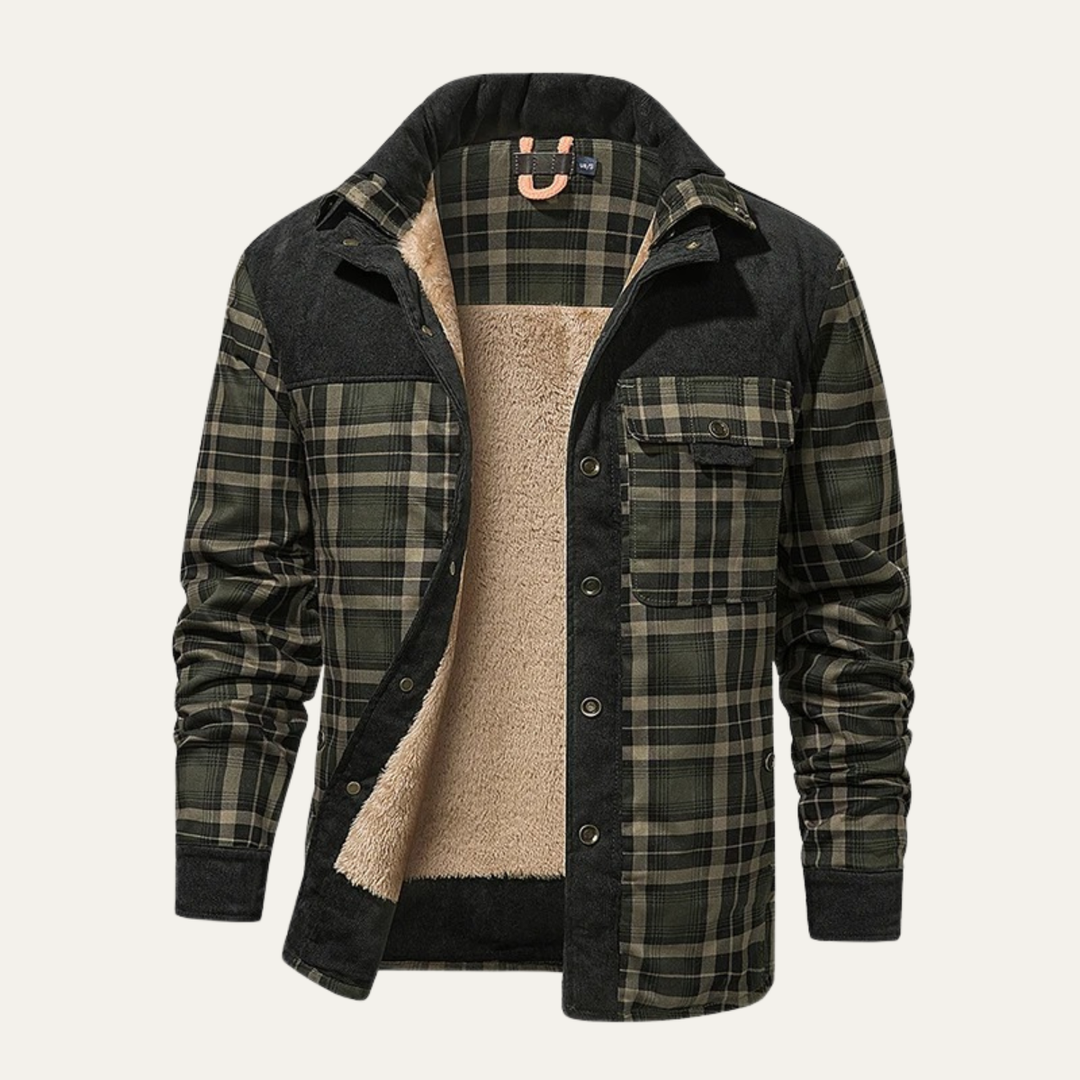 Freja Andersen | Herre Check Plaid fleeceforet Flannel jakke