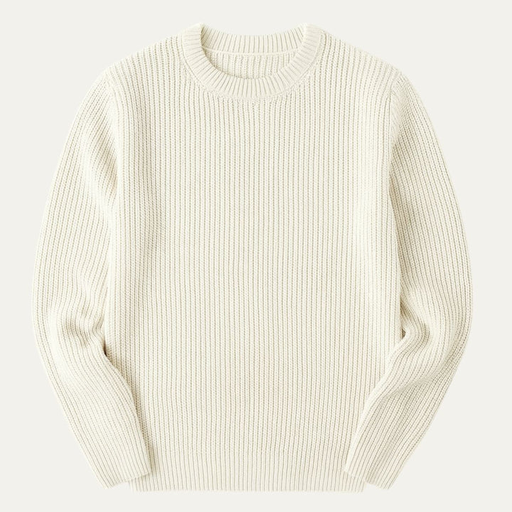 Tokyo merino uld Ribbed O Neck trøje