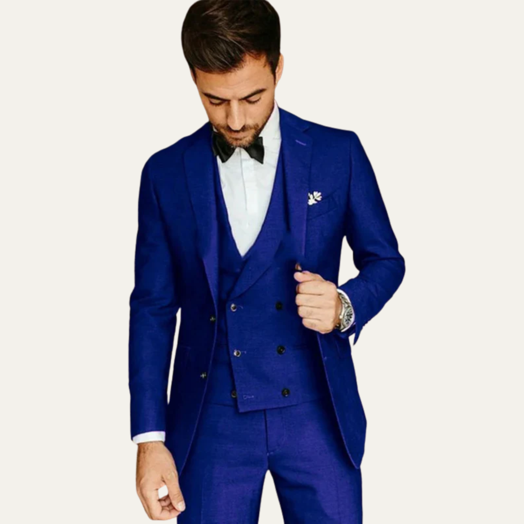 Freja Andersen | Herre 3 Piece slim fit Tuxedo jakkesæt sæt - Formal Wedding & business jakkesæt