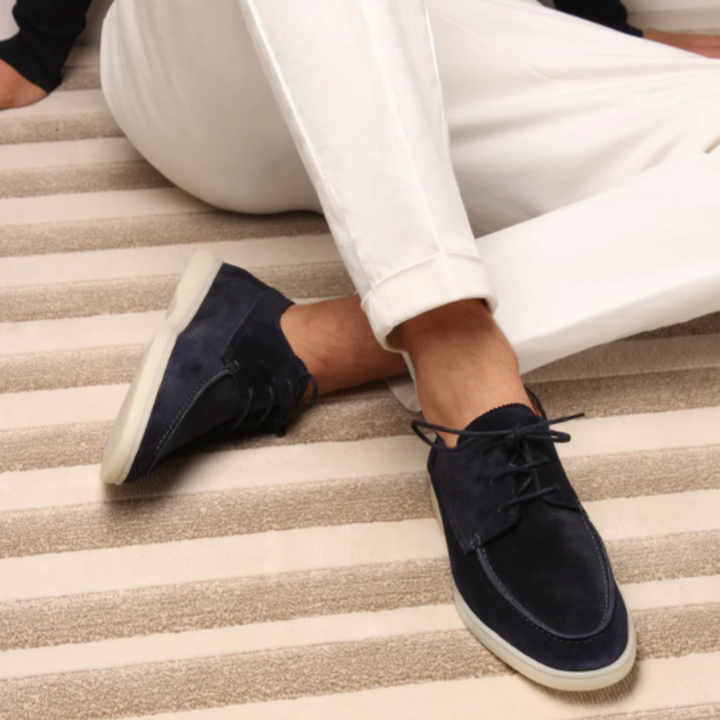 Freja Andersen | Herre klassisk afslappet ruskind Slip On loafers
