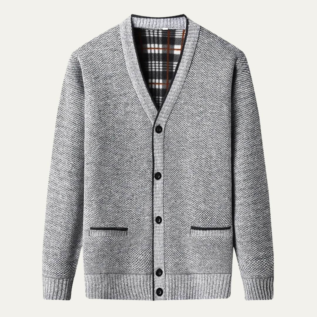 Inverness | Herre klassisk blød strik knap cardigan