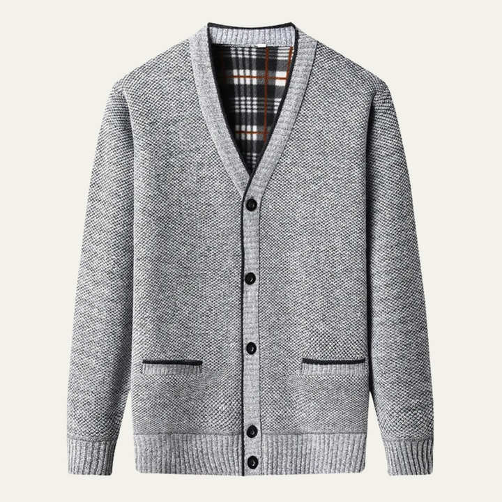 Inverness | Herre klassisk blød strik knap cardigan