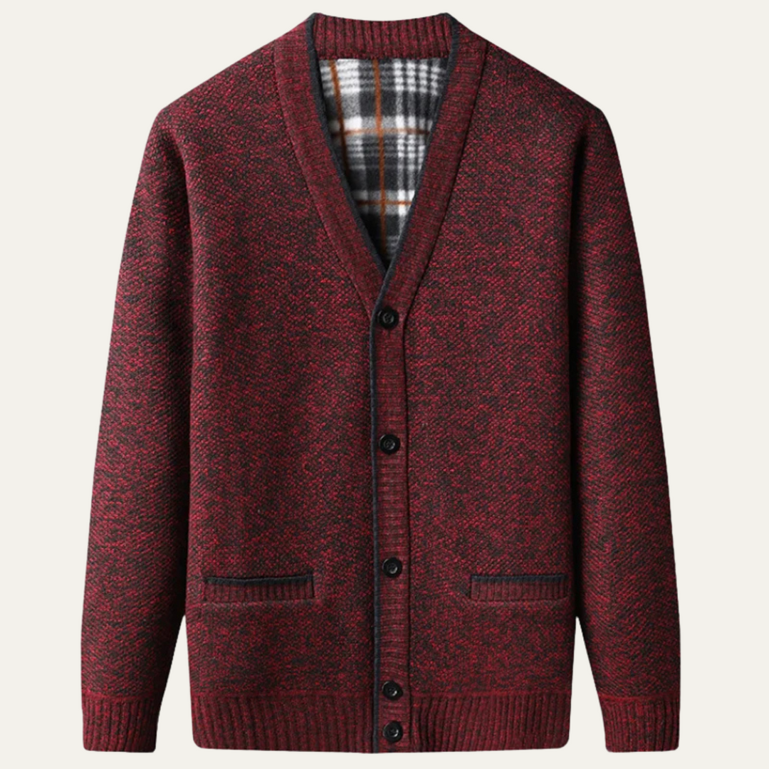 Inverness | Herre klassisk blød strik knap cardigan