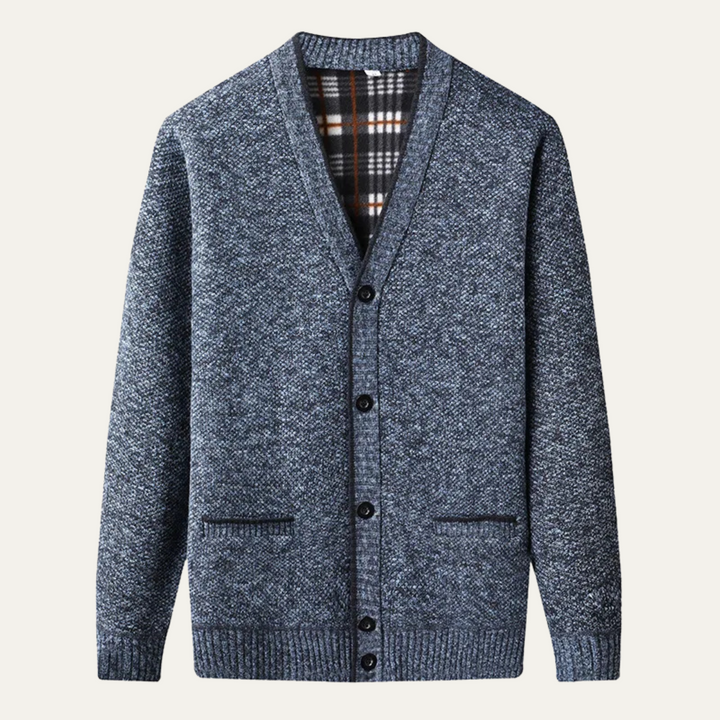 Inverness | Herre klassisk blød strik knap cardigan