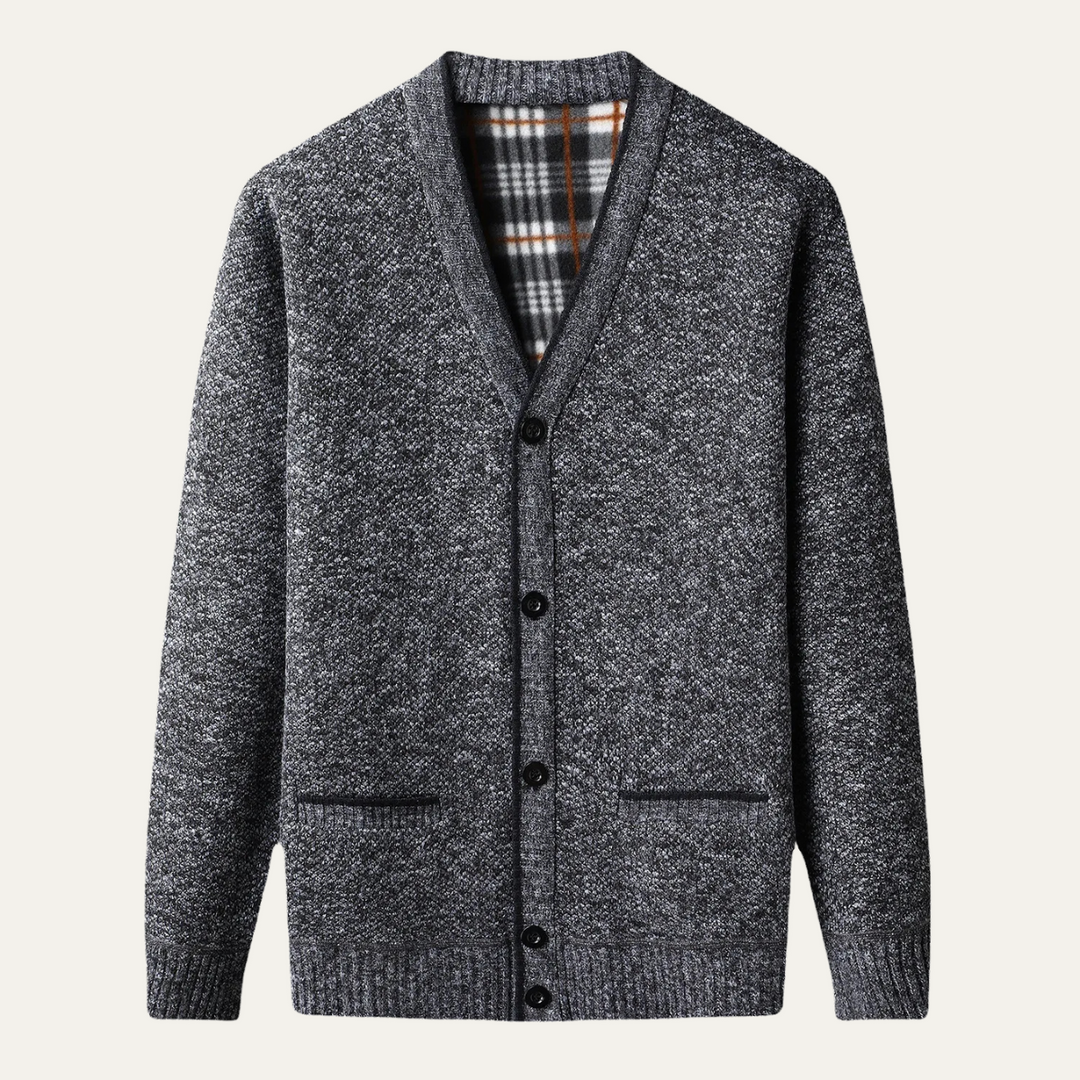 Inverness | Herre klassisk blød strik knap cardigan