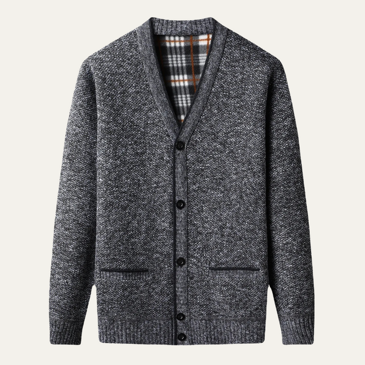 Inverness | Herre klassisk blød strik knap cardigan