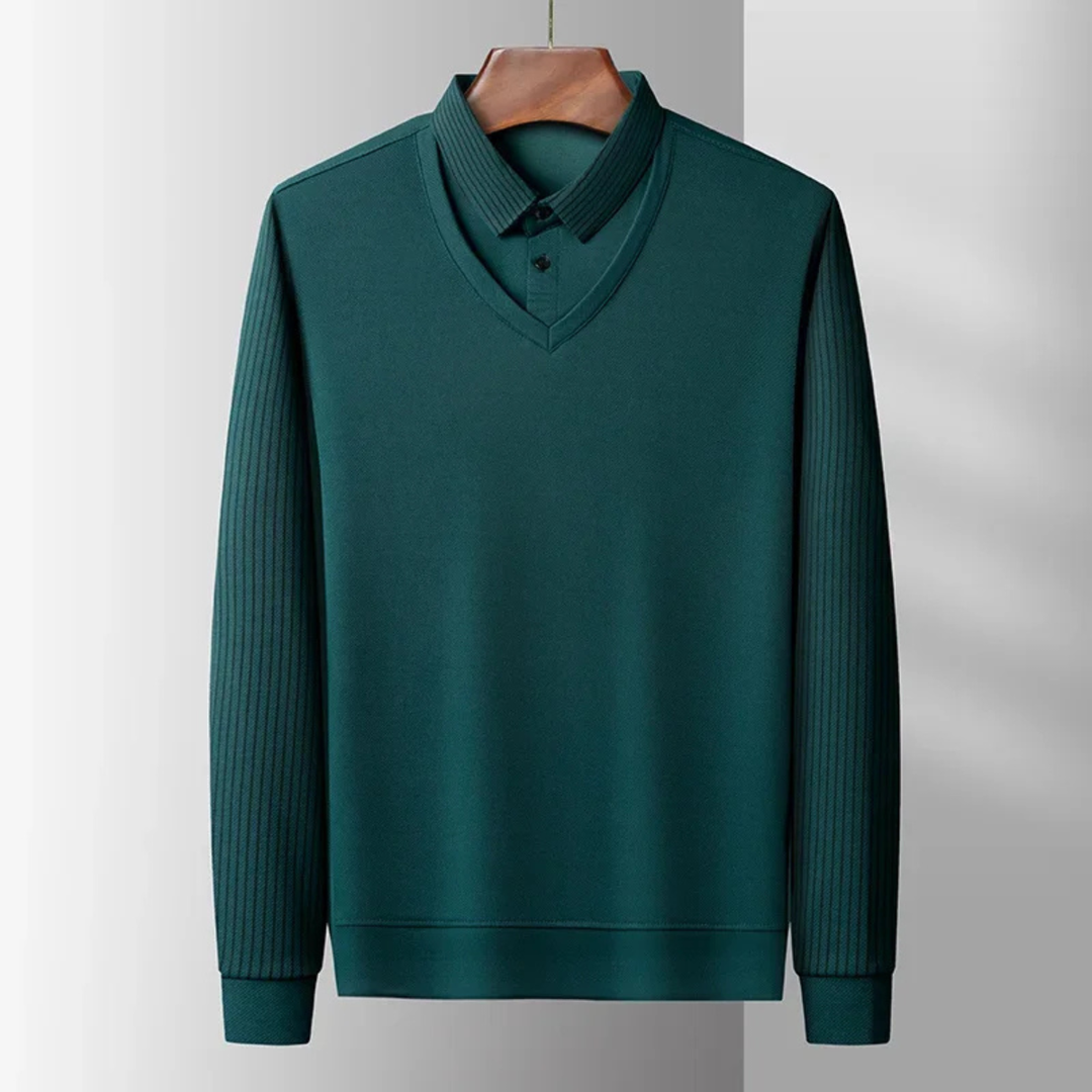 Freja Andersen | Herre afslappet business strik poloshirt