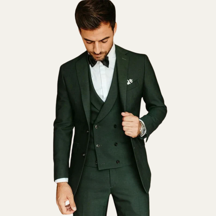 Freja Andersen | Herre 3 Piece slim fit Tuxedo jakkesæt sæt - Formal Wedding & business jakkesæt