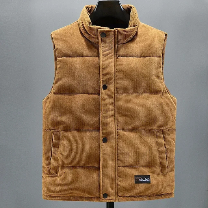 Freja Andersen | Herre fløjl varm Padded puffer Vest