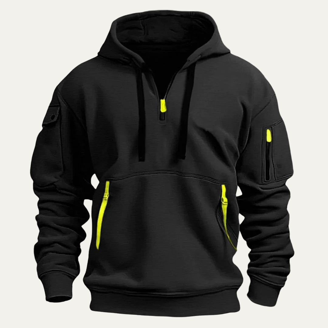 Freja Andersen | Herre moderne Durable Multi Pocket Hoodie jakke