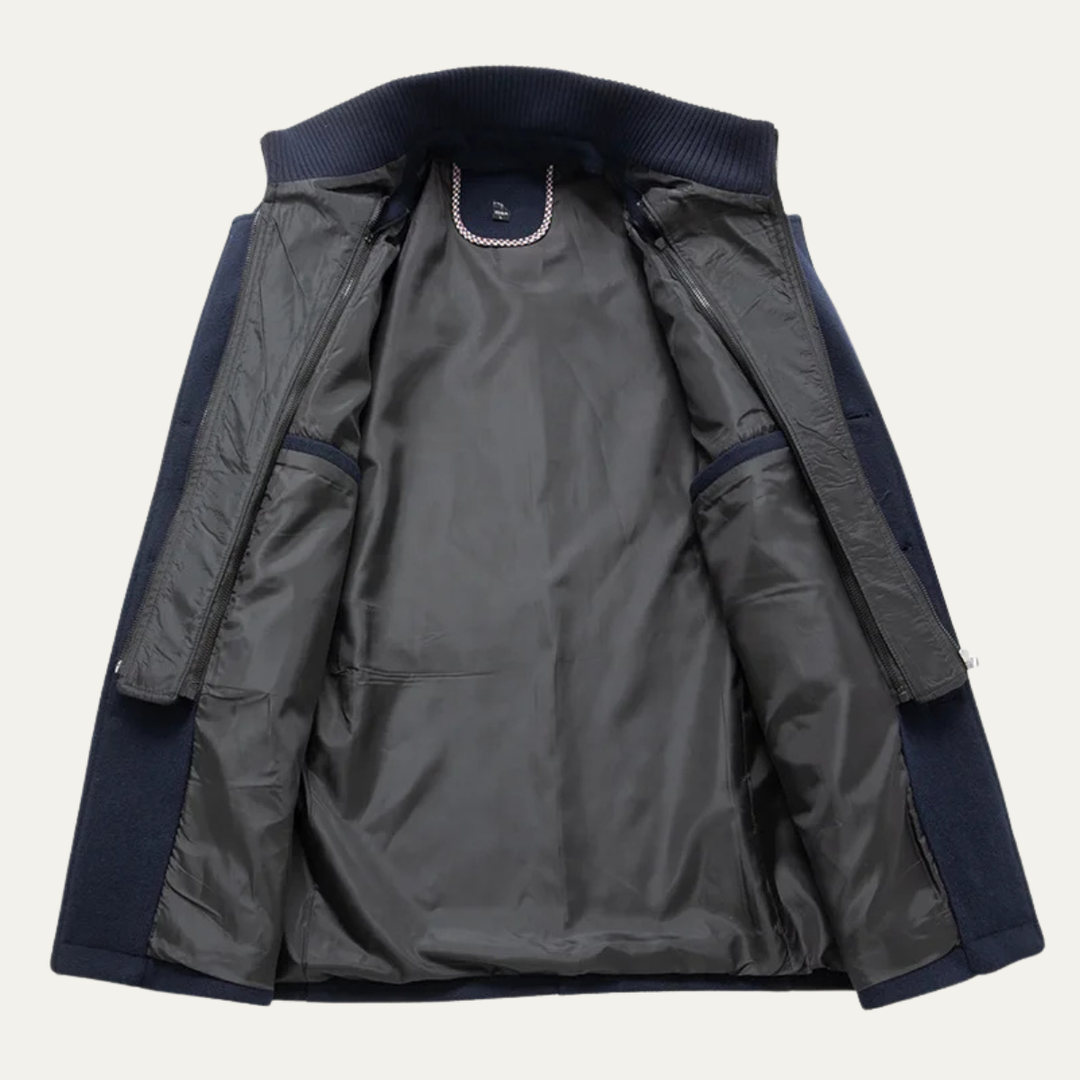 Freja Andersen | Herre Double krave business uld trenchcoat