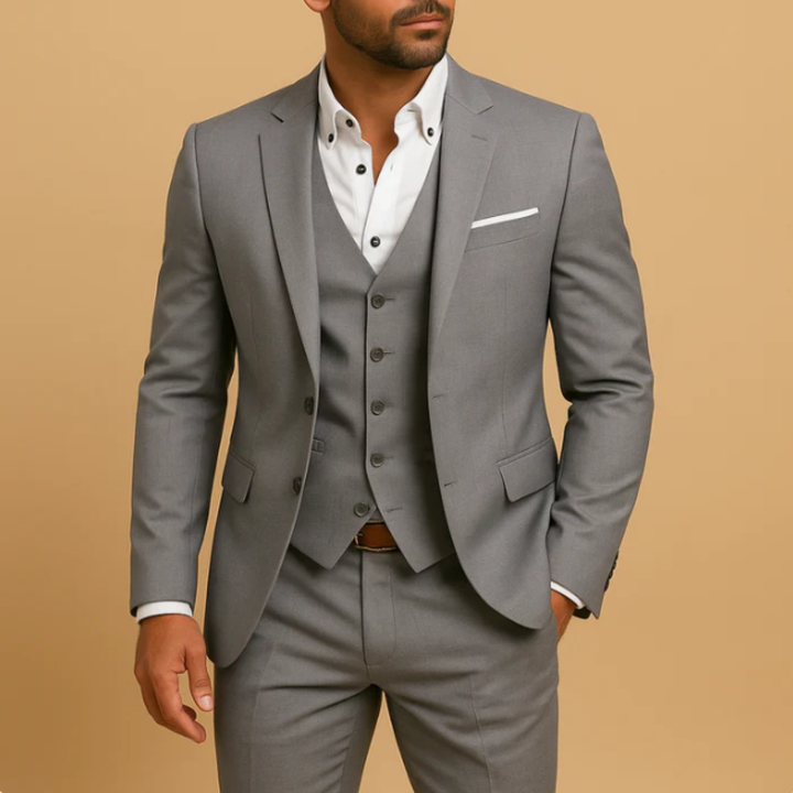 Freja Andersen | Herre 3 Piece slim fit jakkesæt - blazer, Waistcoat & bukser