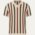 Pinecrest Hill herre vintage stribet strik poloshirt