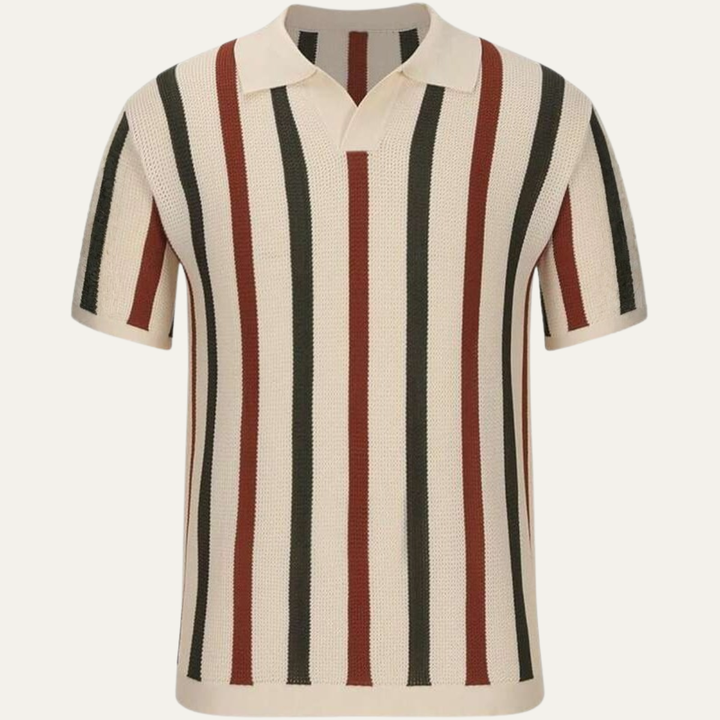 Pinecrest Hill herre vintage stribet strik poloshirt