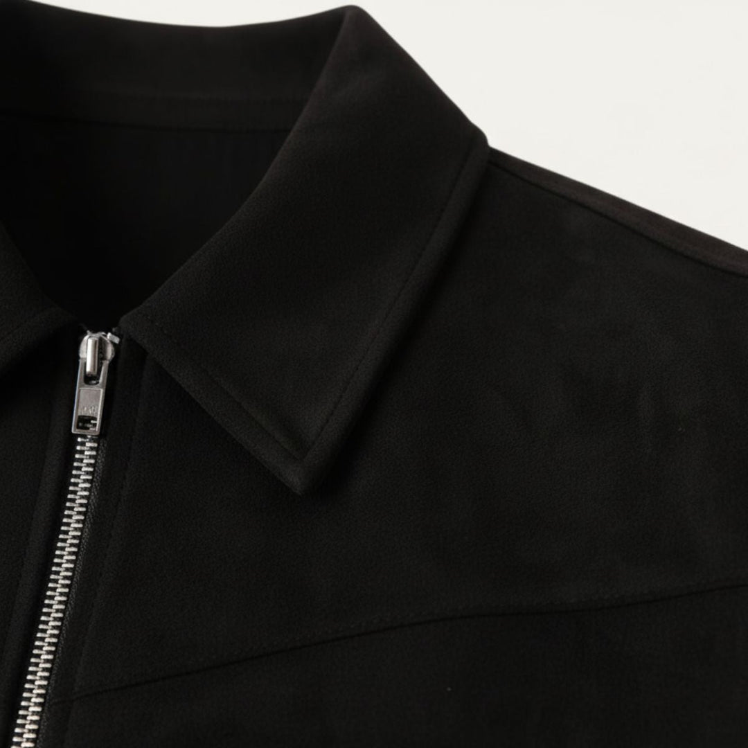 Madrid ruskind læder jakke - herre klassisk bomber Style