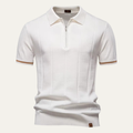 Freja Andersen | Herre strik Zip poloshirt