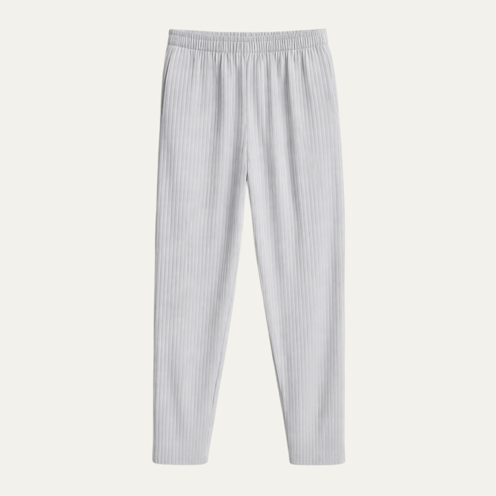 Aldercrest | Herre sommer plisserede Ice Silk Straight Leg bukser