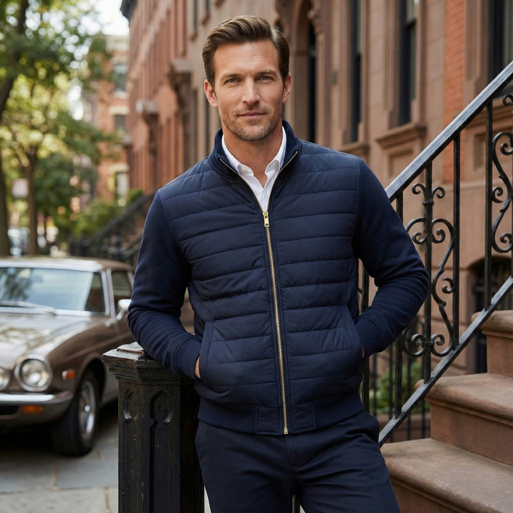 Copenhagen Elegant quiltet puffer frakke - herre let jakke