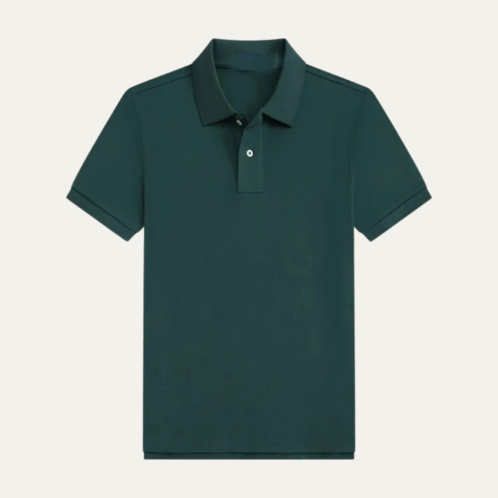 Freja Andersen | Herre klassisk ensfarvet trendy pasform poloshirt