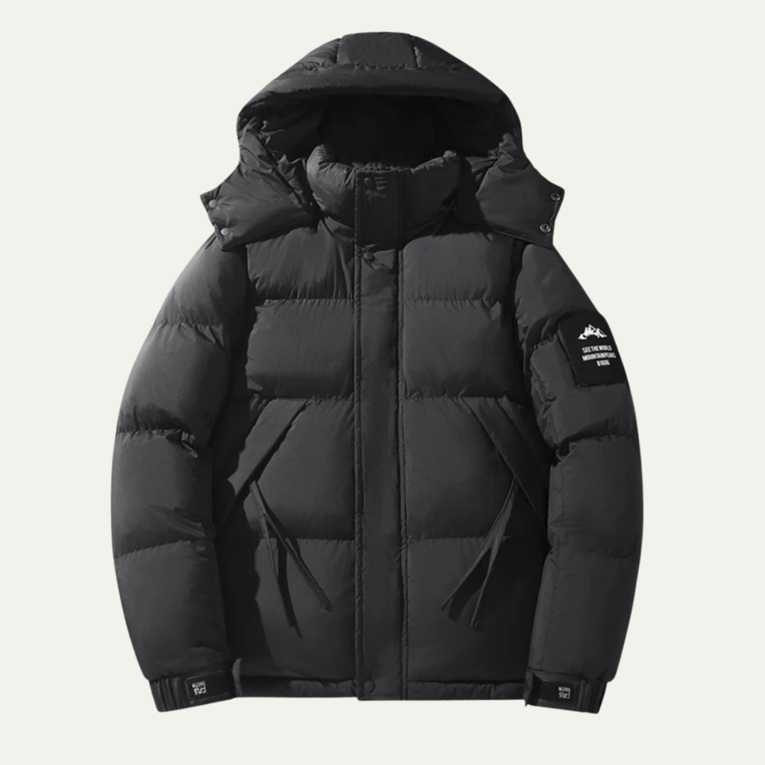Freja Andersen | Herre trendy Detachable Hood løs pasform jakke