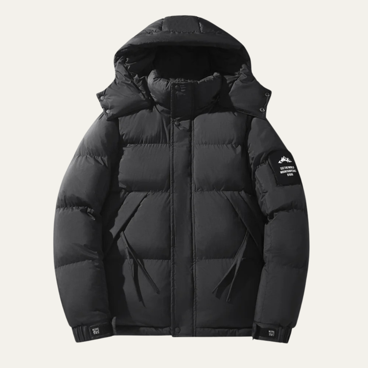 Freja Andersen | Herre trendy Detachable Hood løs pasform jakke