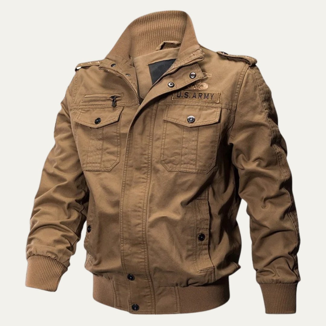 Freja Andersen | Herre Windproof Multi-Pocket Military bomberjakke