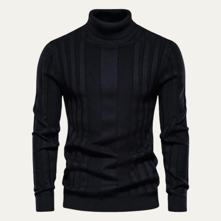 Freja Andersen | Herre slim fit strik rullekrave trøje
