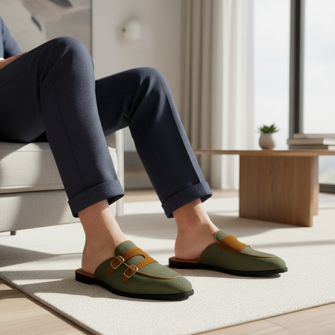 Henley Mule - herre Slip On loafers in Canvas