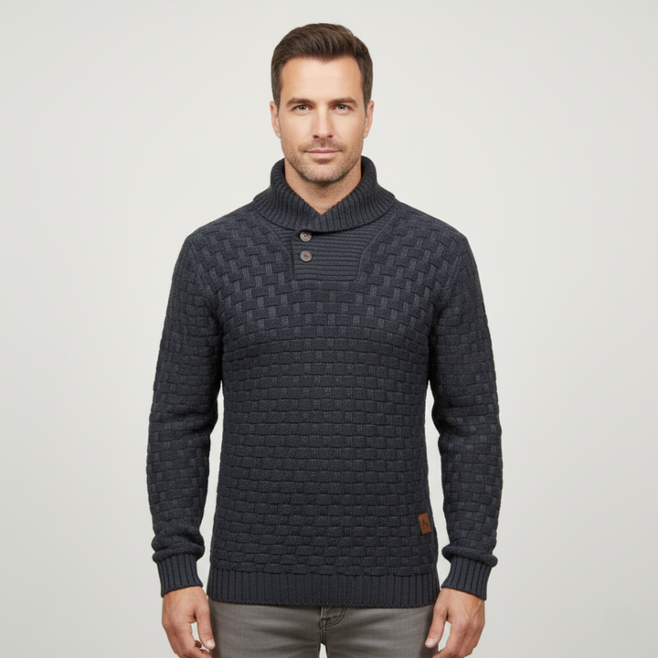 Brighton | Herre Chunky strik trøje med Buttons