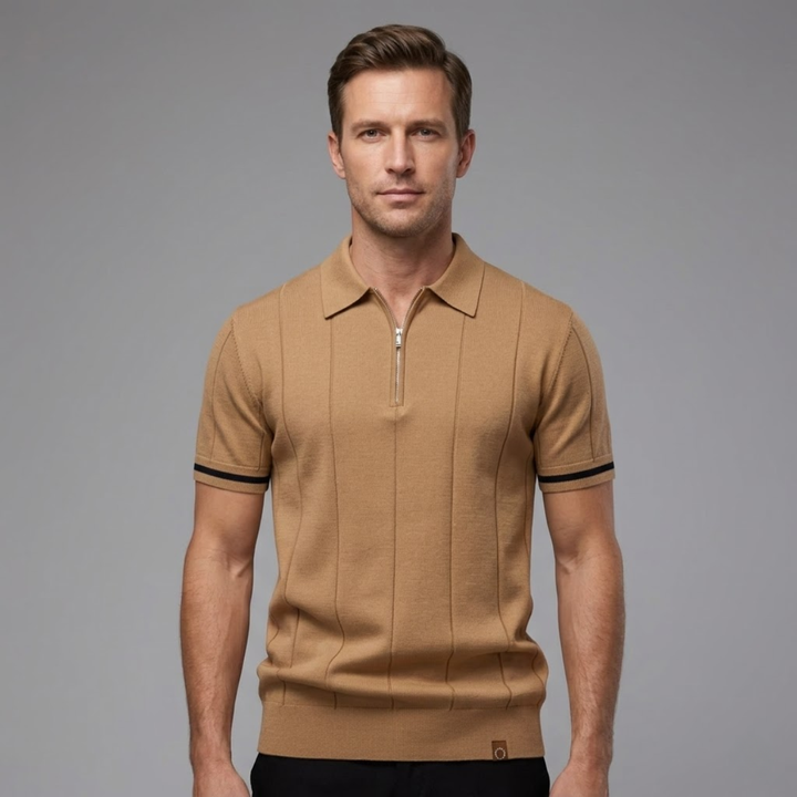 Freja Andersen | Herre kvart lynlås poloshirt