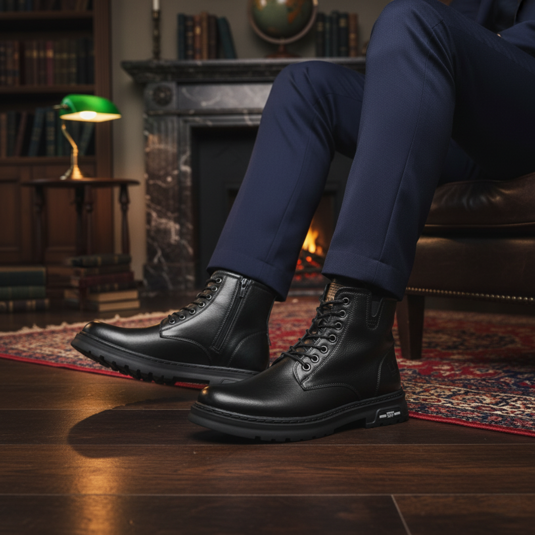 Lipari | Herre Durable Non Slip læder Ankle støvler