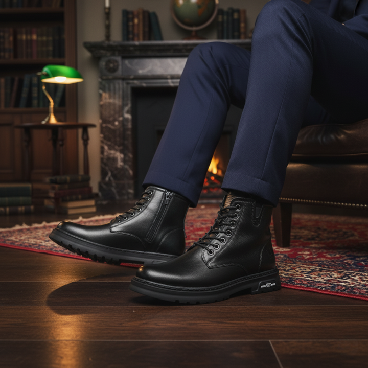 Lipari | Herre Durable Non Slip læder Ankle støvler