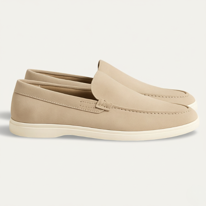 Ashbourne ruskind loafers til mænd