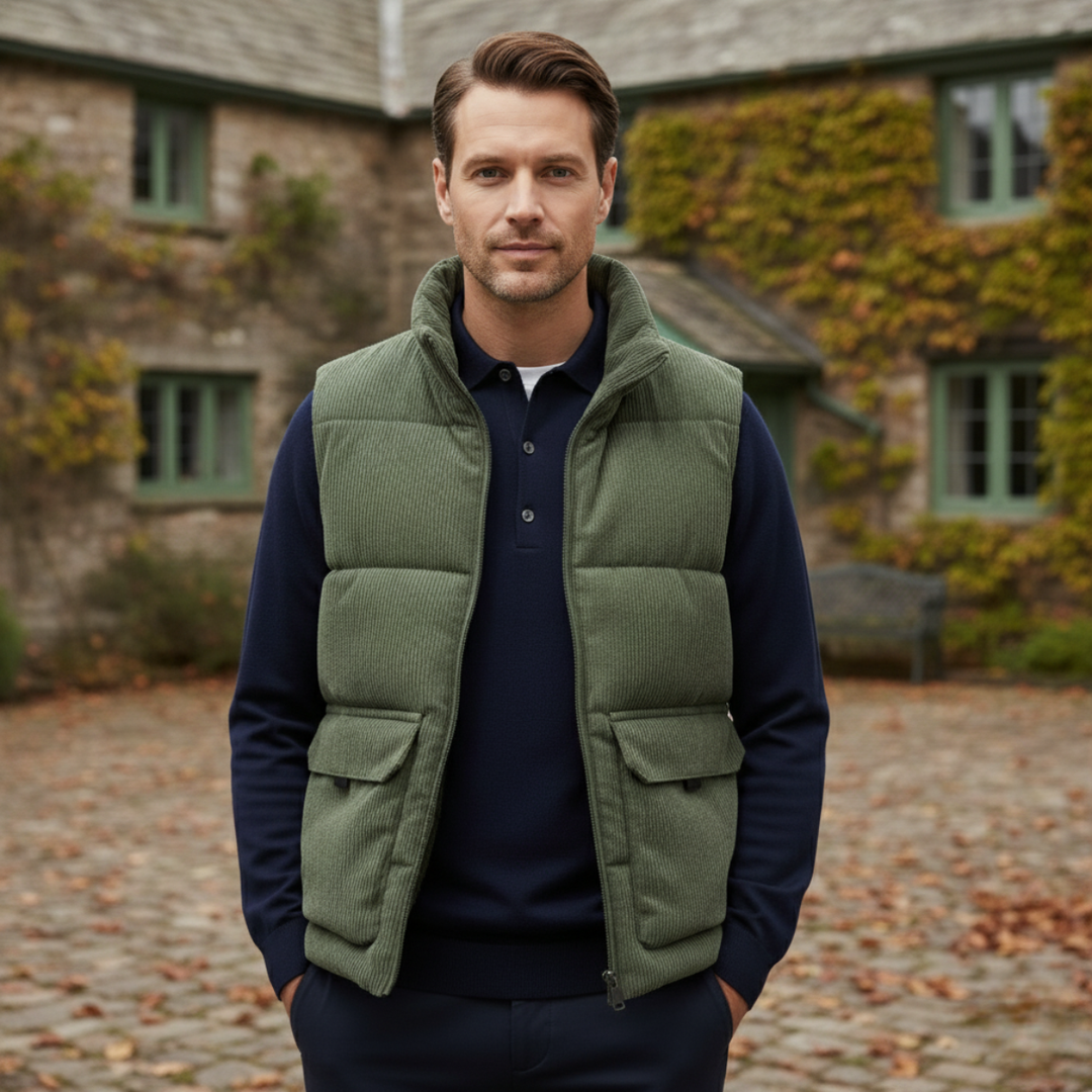 Freja Andersen | Herre fløjl Lighweight quiltet Gilet