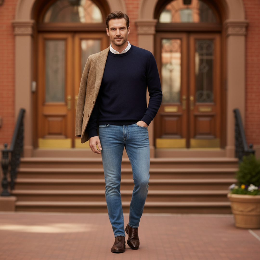Santiago stretch slim fit skinny jeans til mænd