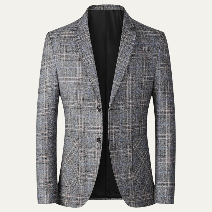 Freja Andersen | Herre stilren afslappet Checked let slim fit blazer