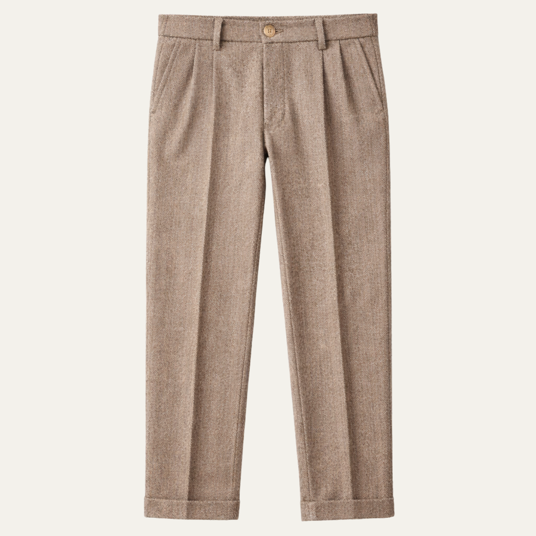 Hawkington | Herre vintage uld sildeben Straight Leg bukser