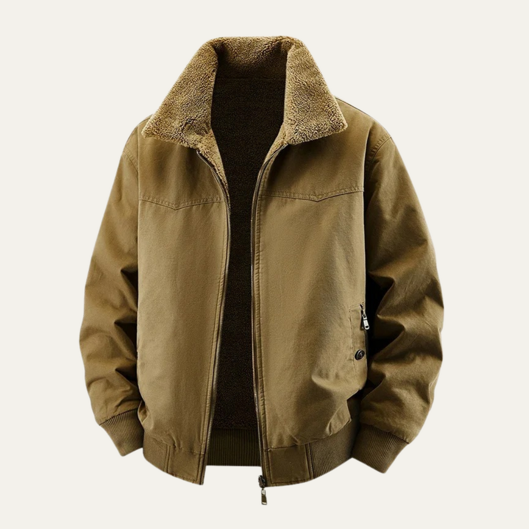 Freja Andersen | Herre fleeceforet Reversible bomberjakke