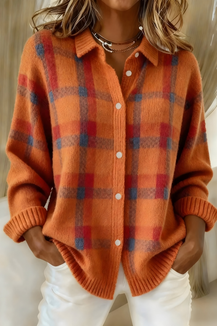 Camille™ | Plaid cardigan — 1