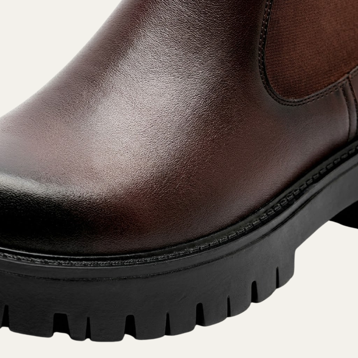Cagliari | Herre British Style Platform læder Ankle Chelsea-støvler