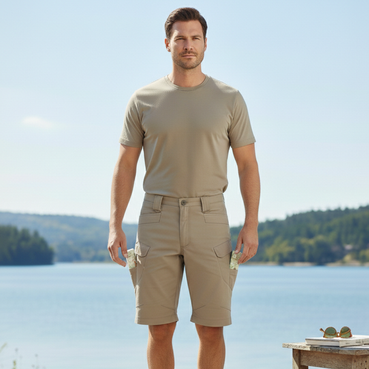 Freja Andersen | Herre Practical afslappet sommer Cargo Utility shorts