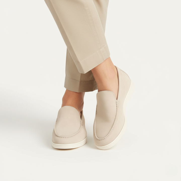 Ashbourne ruskind loafers til mænd