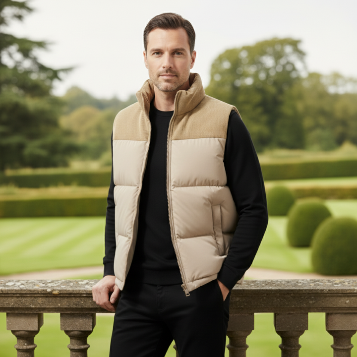 Port Isaac herre Stylish quiltet puffer Gilet