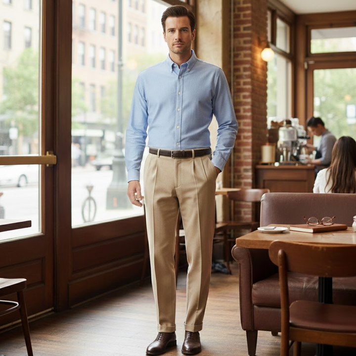 Elmstead Ridge herre slim fit stretch business pæne bukser