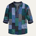 Freja Andersen | Herre Multicolour Patchwork afslappet poloshirt