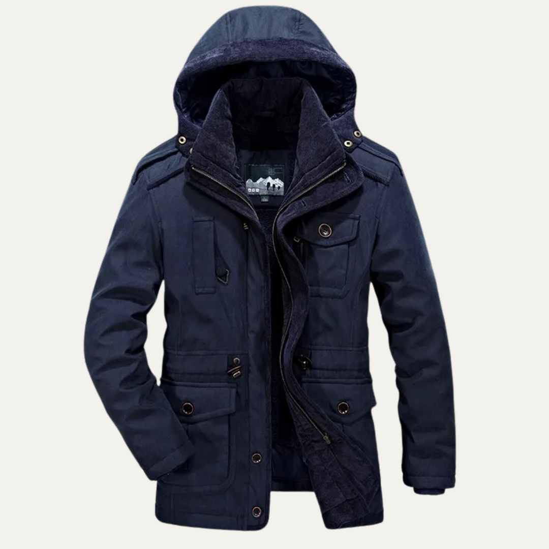Freja Andersen | Herre Insulated vinter Parka jakke med Hood