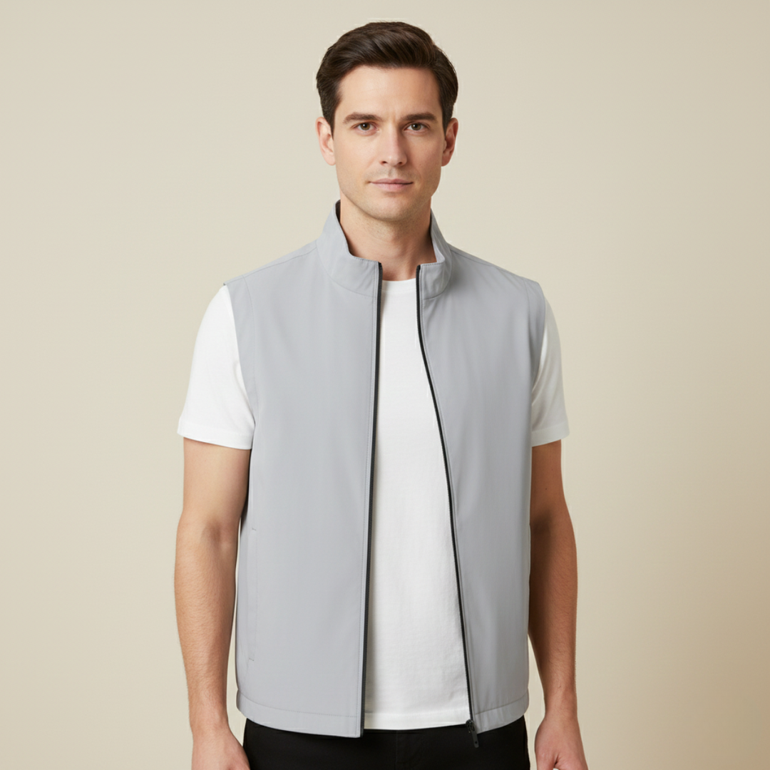 Freja Andersen | Herre let afslappet Vest - åndbar ærmeløs udendørs Vest for Layering
